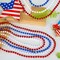30-Pack 4th of July Beaded Necklaces – Patriotic Red, White & Blue Metallic Necklaces for Independence Day, Memorial Day, Parades, Party Favors, and Bulk Celebration Accessories